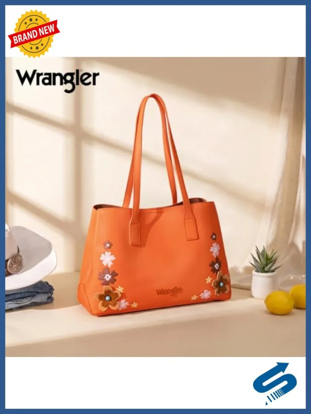 Montana West Floral PU Leather Tote Satchel Women